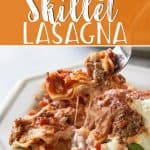Layers need not apply in this easy weekday Skillet Lasagna! This deconstructed lasagna serves up all the flavor of your favorite Italian dinner in less time and with much less work.