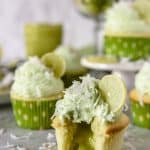 Coconut Lime Cupcakes with Key Lime Curd Filling