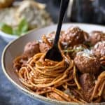 30-Minute Instant Pot Spaghetti and Meatballs