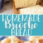 Once you've tried this easy Homemade Brioche Bread recipe, you'll never want another store-bought slice of bread! This deliciously buttery and rich French yeast bread can be made into loaves or rolls and makes the best bread pudding and French toast in the world!