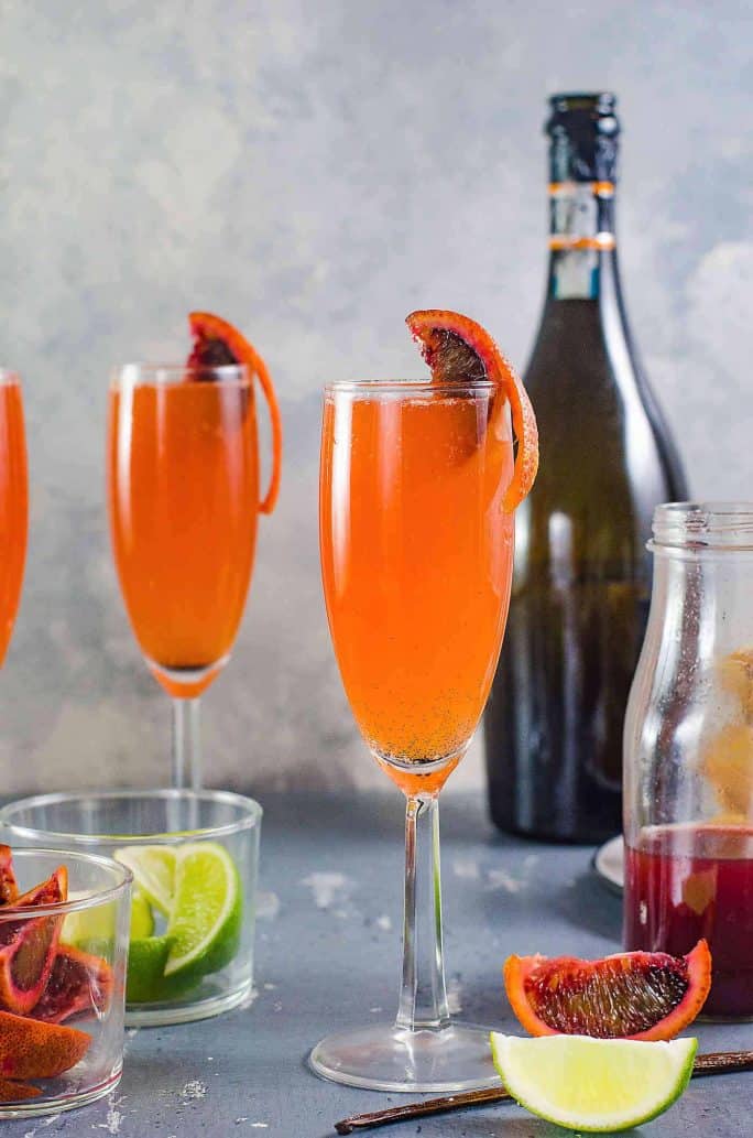 21 Refreshing Summer Cocktails Perfect for Brunch - Gin and Blood Orange Mimosa