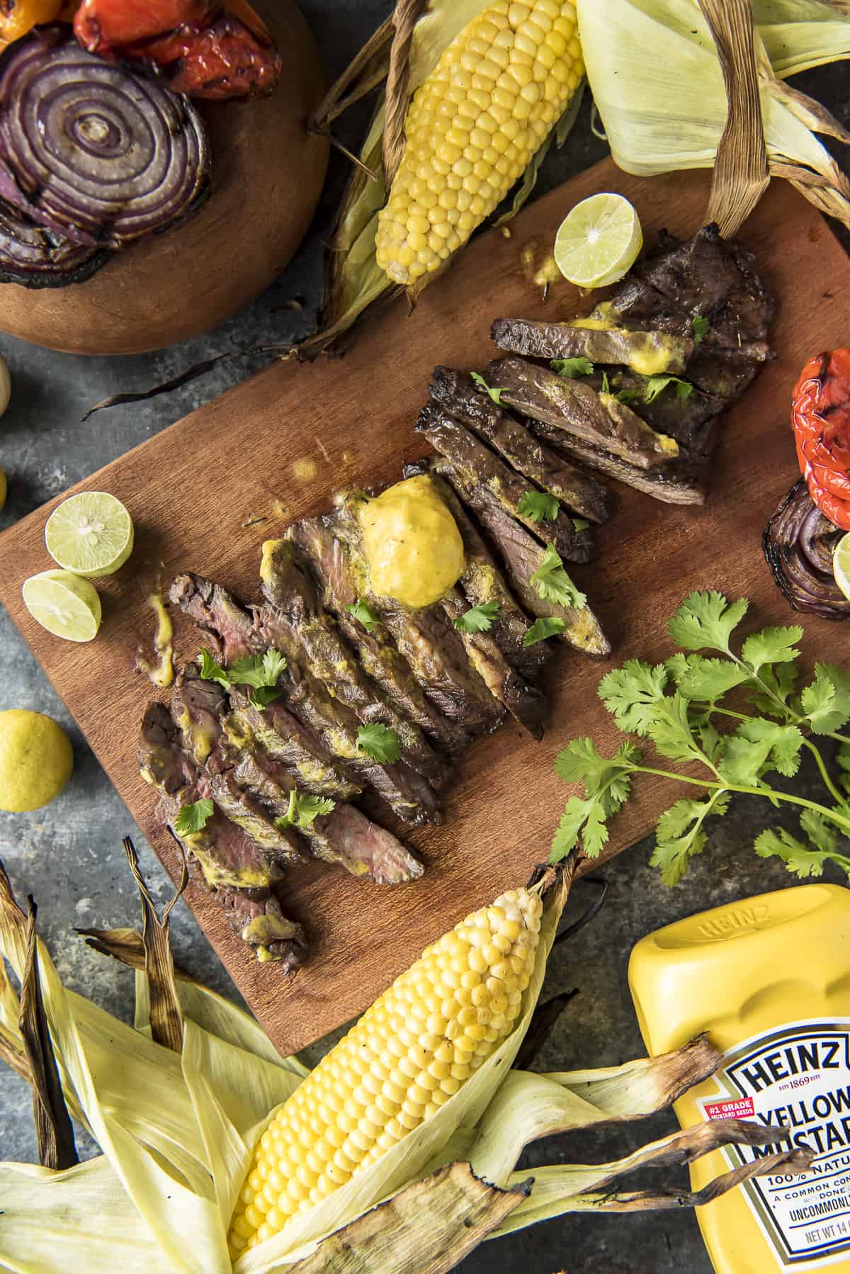 Grilled Skirt Steak with Mojo Mustard Butter • The Crumby Kitchen