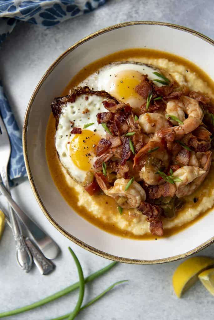 Instant Pot Shrimp And Grits Brunchweek The Crumby Kitchen