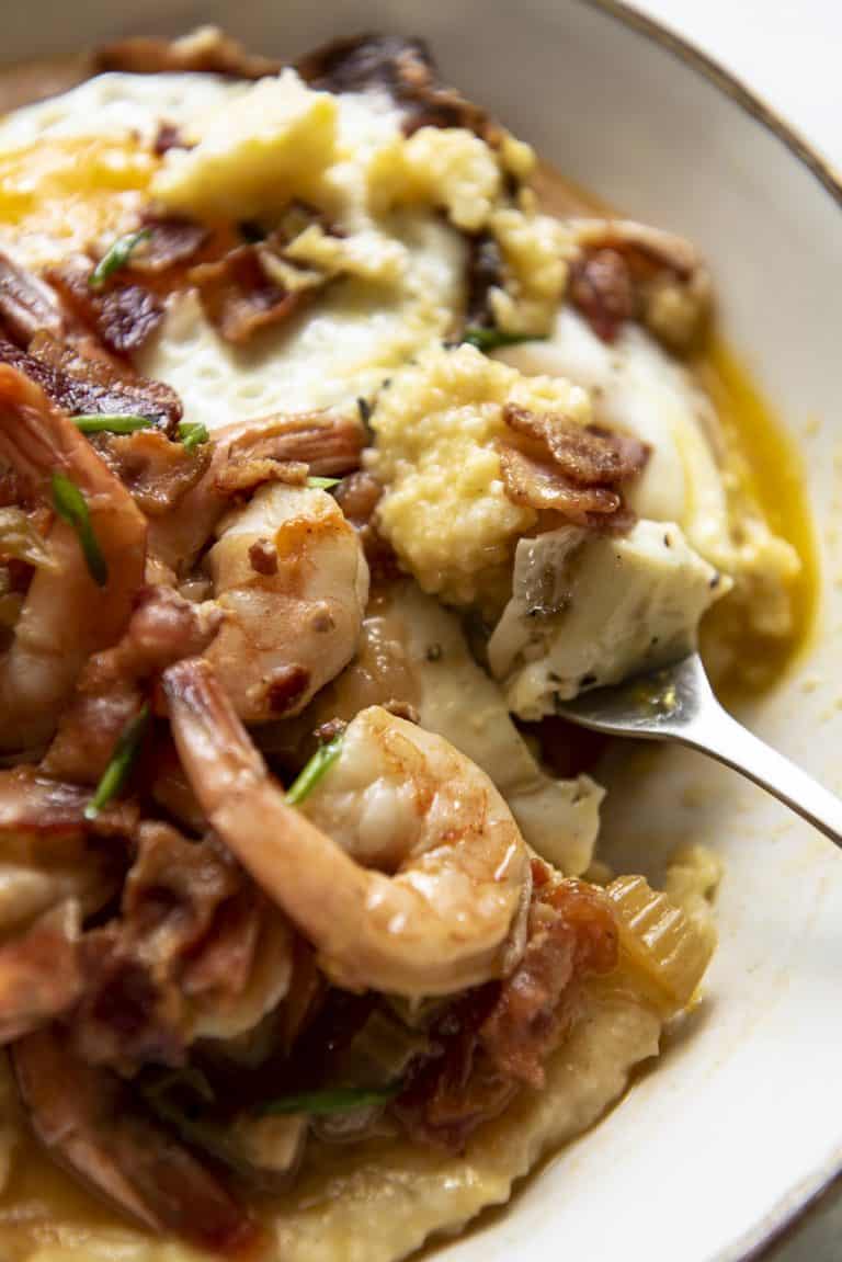 Instant Pot Shrimp and Grits • The Crumby Kitchen