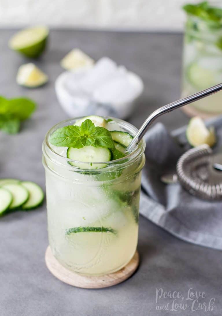 21 Refreshing Summer Cocktails Perfect for Brunch - Low Carb Cucumber Mojitos