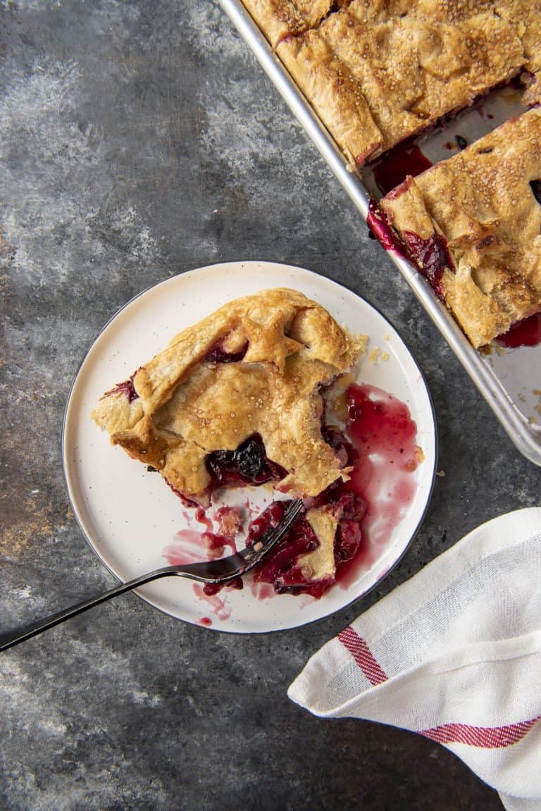 Triple Berry Slab Pie • The Crumby Kitchen