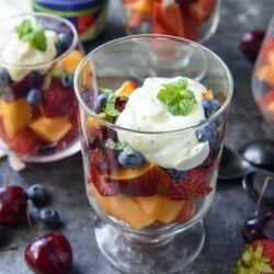 Summer Fruit Salad recipe with Citrus Poppy Seed Yogurt