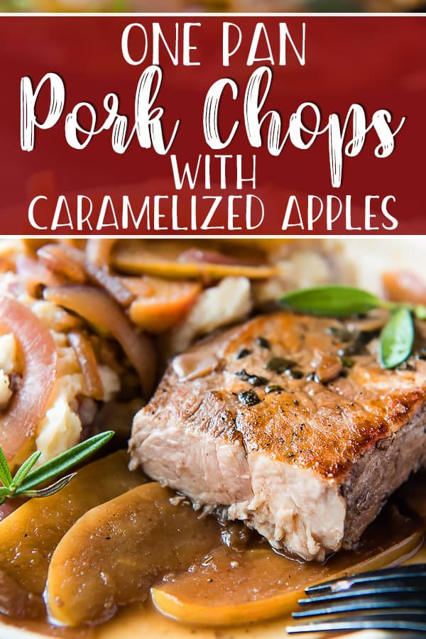 One pan, 30 minutes, and very little babysitting are all you need for these Boneless Pork Chops with Caramelized Apples! This comforting meal is very fall-forward, and you're going to love the flavors that come from the simple pantry ingredients that go into it!