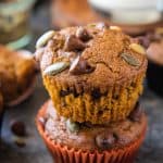 chocolate chip muffins with pumpkin