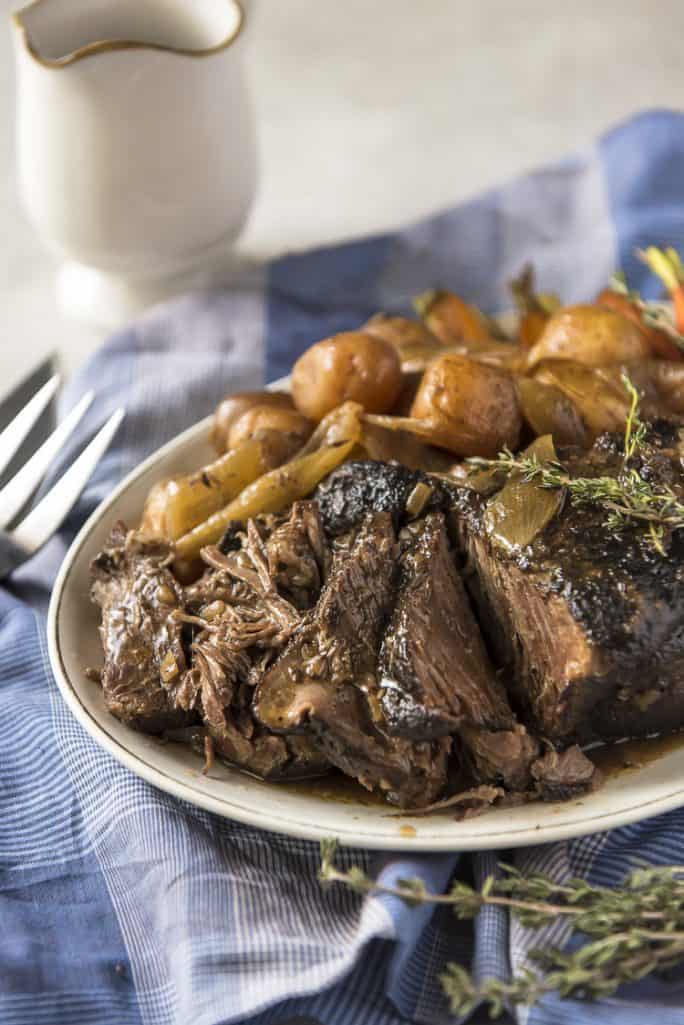 Easy AllDay Crock Pot Chuck Roast • The Crumby Kitchen
