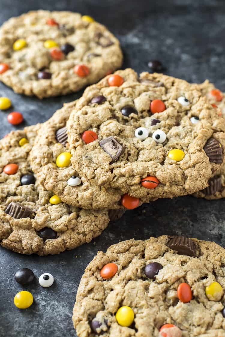 Loaded Peanut Butter Monster Cookies