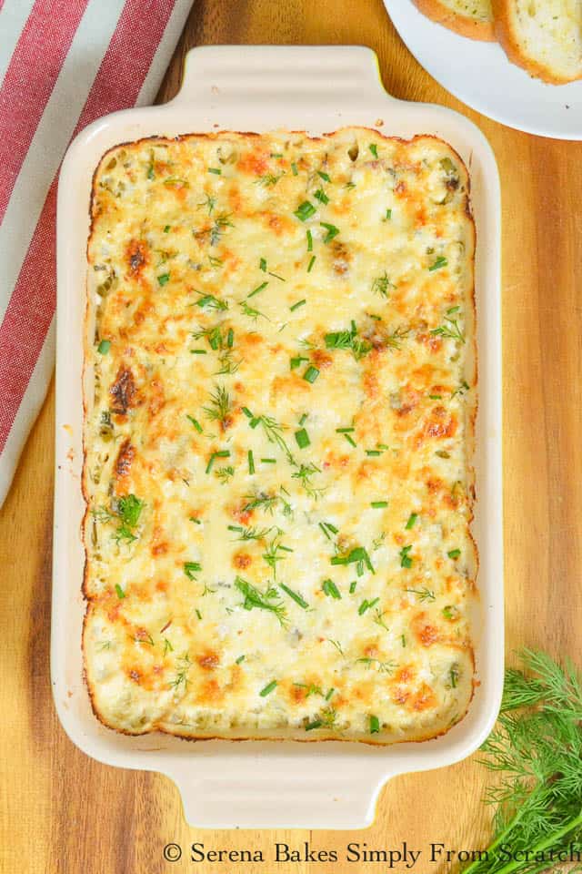 Hot Crab Dip - 27 Easy Cheesy Holiday Party Appetizers - The Crumby Kitchen