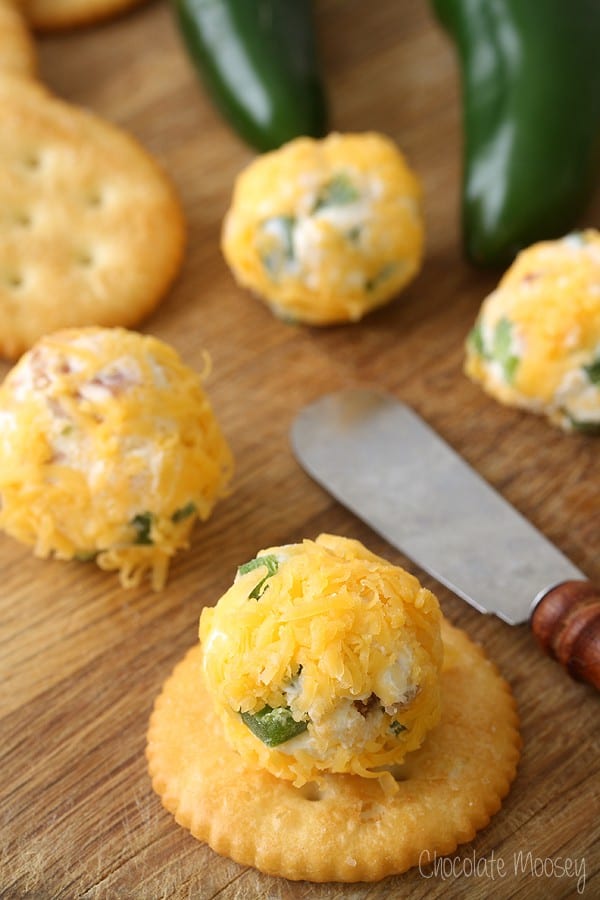Mini Jalapeno Popper Cheese Ball BItes - 27 Easy Cheesy Holiday Party Appetizers - The Crumby Kitchen