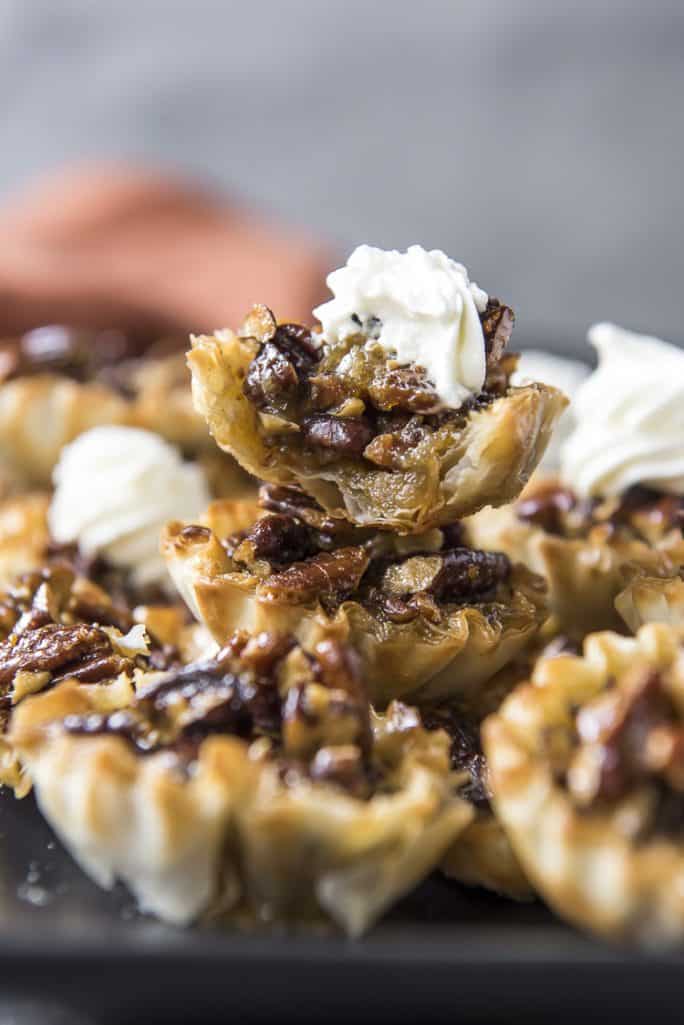 Mini Pecan Tarts • The Crumby Kitchen