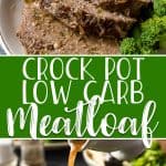 An unbeatably easy classic, tender homemade Crock Pot Meatloaf with Pan Gravy is one of the best, most comforting dinners you can dream of! Made with ground beef, pork, and onion soup mix, this recipe contains a secret ingredient that keeps it low carb and gluten free, too!