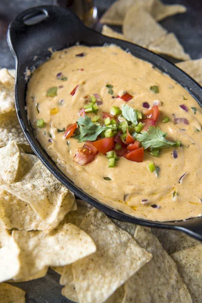 Fajita Queso Dip • The Crumby Kitchen