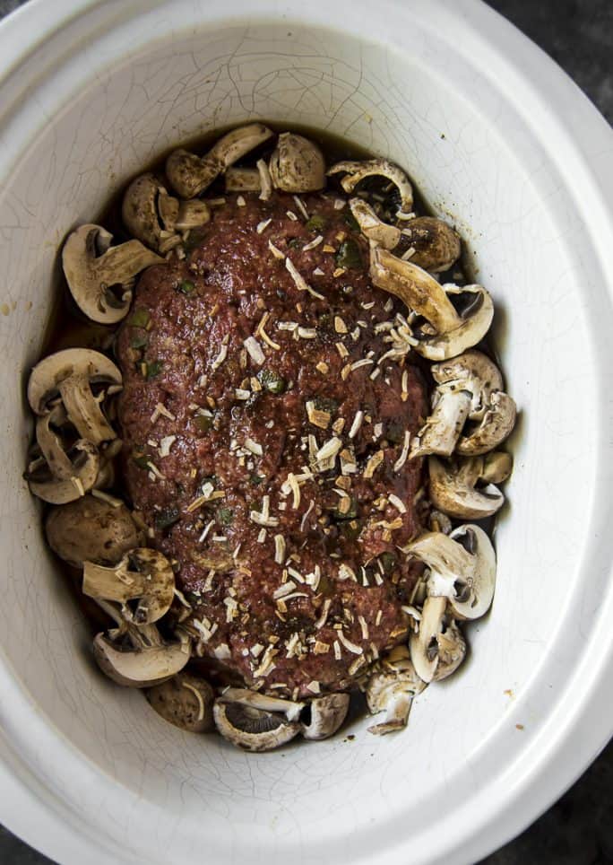 Crock Pot Meatloaf with Pan Gravy (Low Carb!) • The Crumby Kitchen