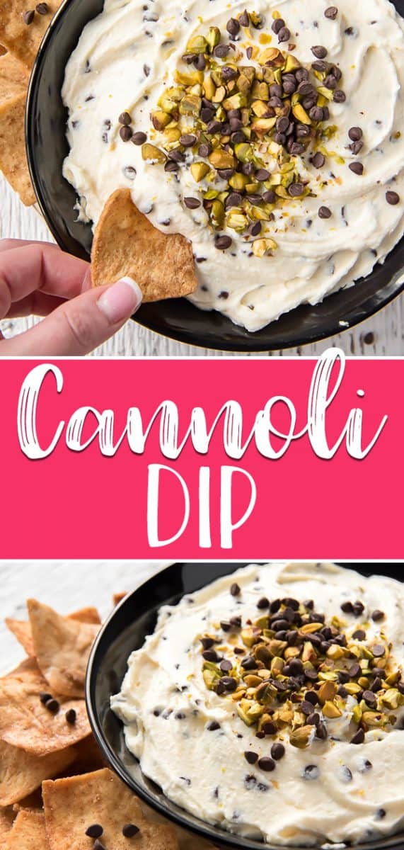 When you're looking for a quick fancy dessert, 5 ingredients and 5 minutes are all you need to whip up this creamy and authentic Cannoli Dip! Made with mascarpone and a touch of orange zest, this dessert dip is a delightful addition to any party or get together.