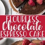 This incredible Flourless Espresso Chocolate Cake is a total dream for chocolate and coffee lovers - and you can make it in your Instant Pot! Dense, fudgy, and decadent, this truffle-like dessert is made with only 5 ingredients and is completely gluten-free and low-carb/keto.