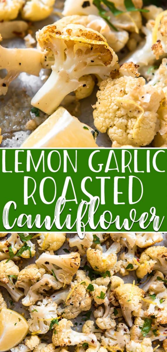 If you love citrus, you're going to fall hard for this Lemon Garlic Roasted Cauliflower! Deliciously caramelized and bursting with savory garlic, fresh lemon, and a bit of Parmesan, you might just forget how healthy it really is!
