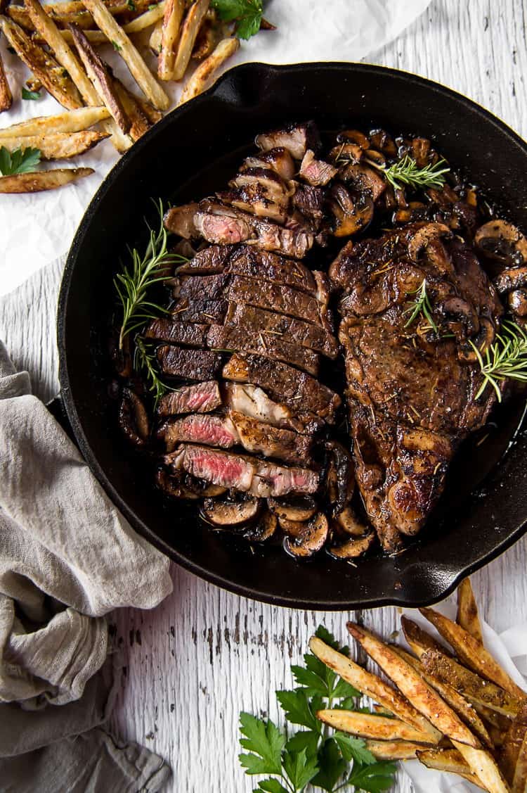 Steak In Cast Iron Skillet Butter At David Gonzalez Blog
