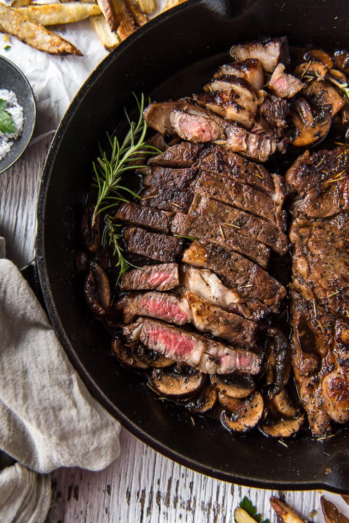 Perfect Cast Iron Skillet Steaks