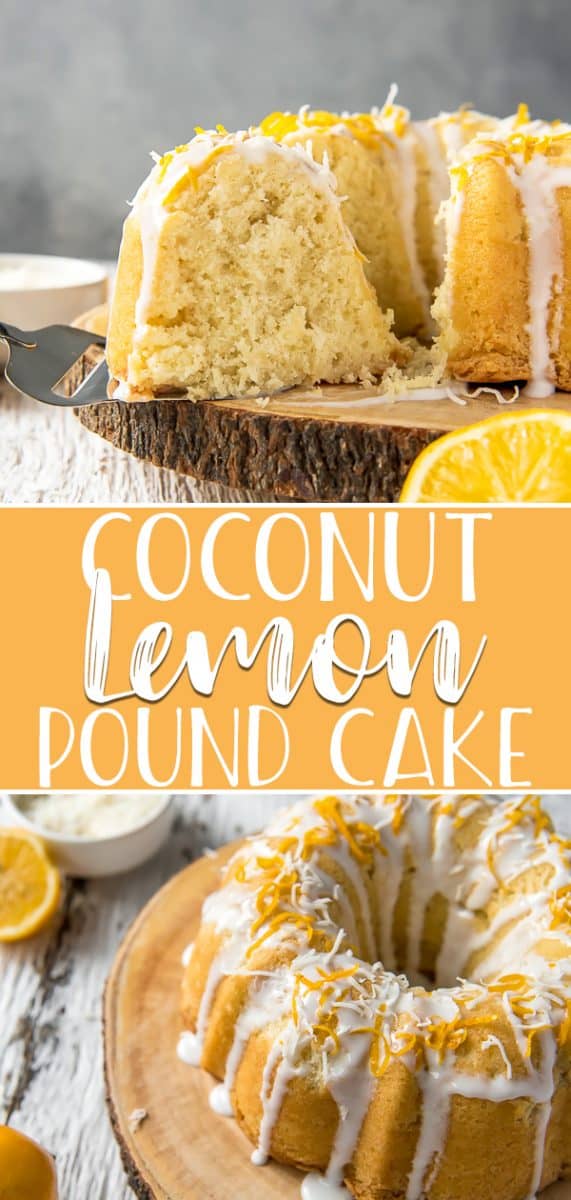 Citrus lovers rejoice - this tender Coconut Lemon Pound Cake is right up your alley! Made with fresh Meyer lemon juice and zest, coconut milk, and shredded coconut, this super moist, smaller-sized bundt cake is perfect for a Sunday brunch or after-dinner dessert.