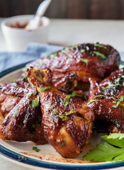 Oven Baked BBQ Chicken on a plate