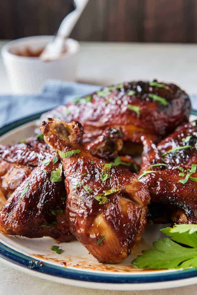 Oven Baked BBQ Chicken on a plate