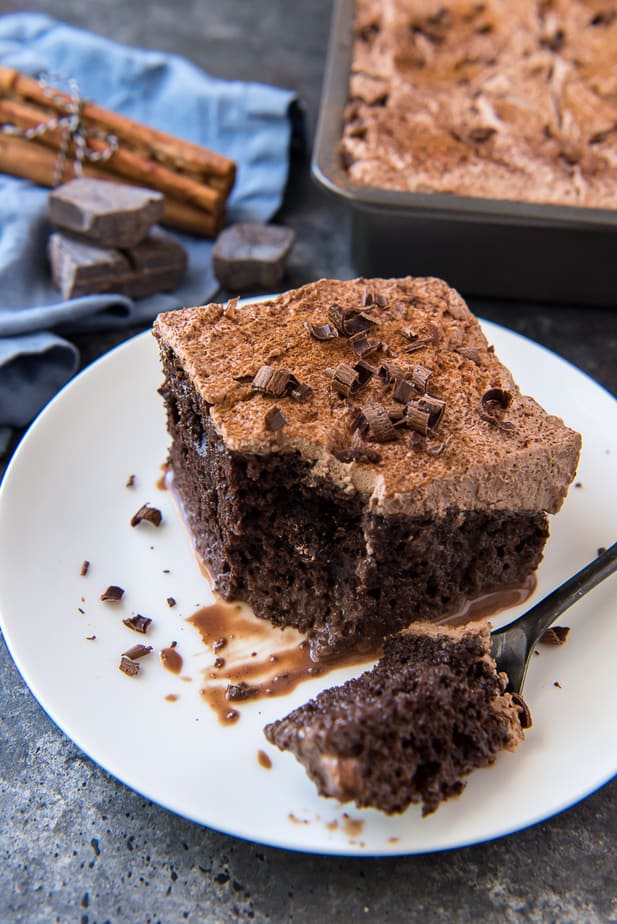 Mexican Chocolate Tres Leches Cake • The Crumby Kitchen