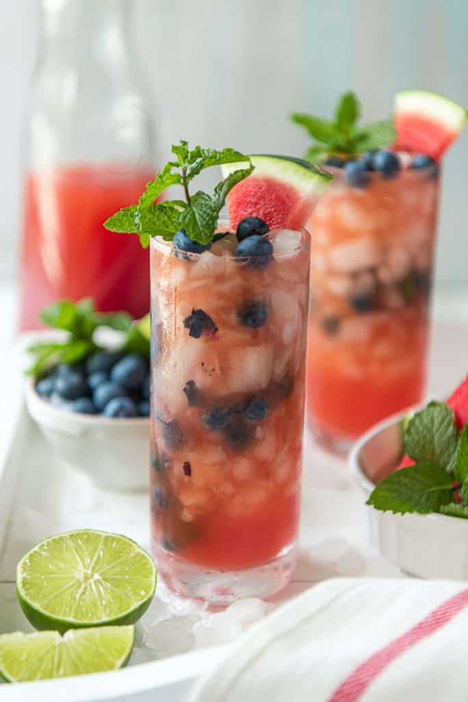 Blueberry Watermelon Agua Fresca • The Crumby Kitchen