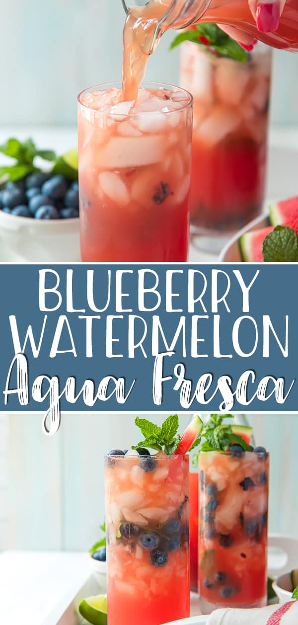 Blueberry Watermelon Agua Fresca pin
