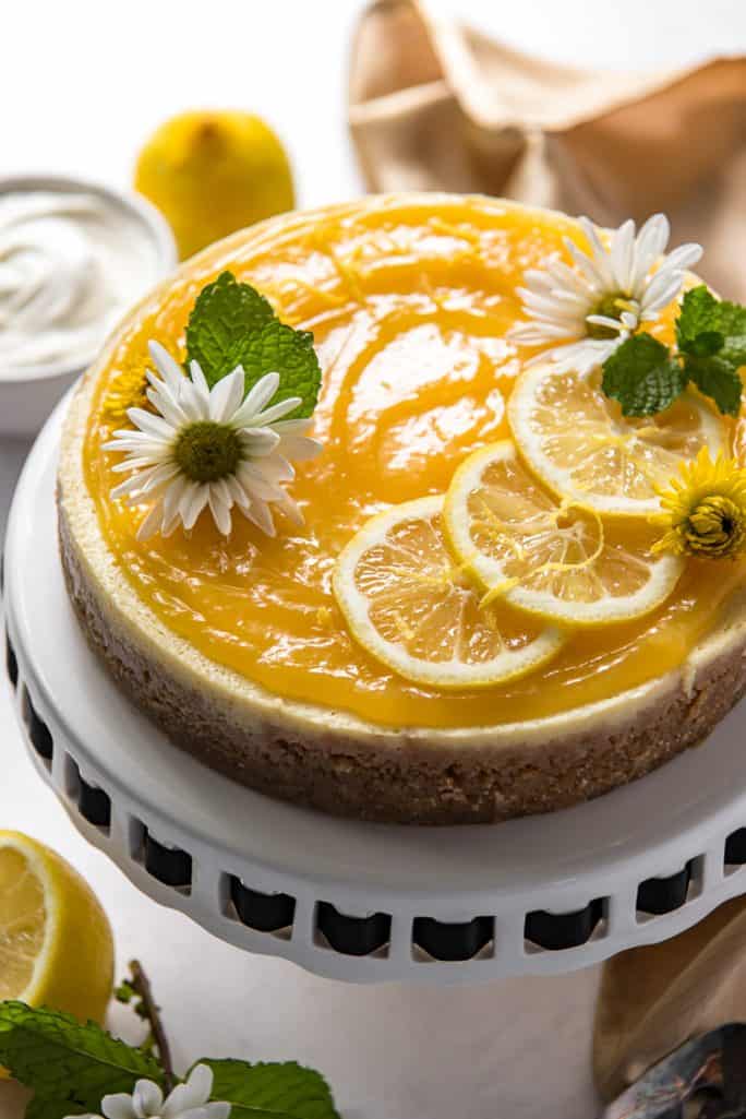 Instant Pot Lemon Ricotta Cheesecake • The Crumby Kitchen