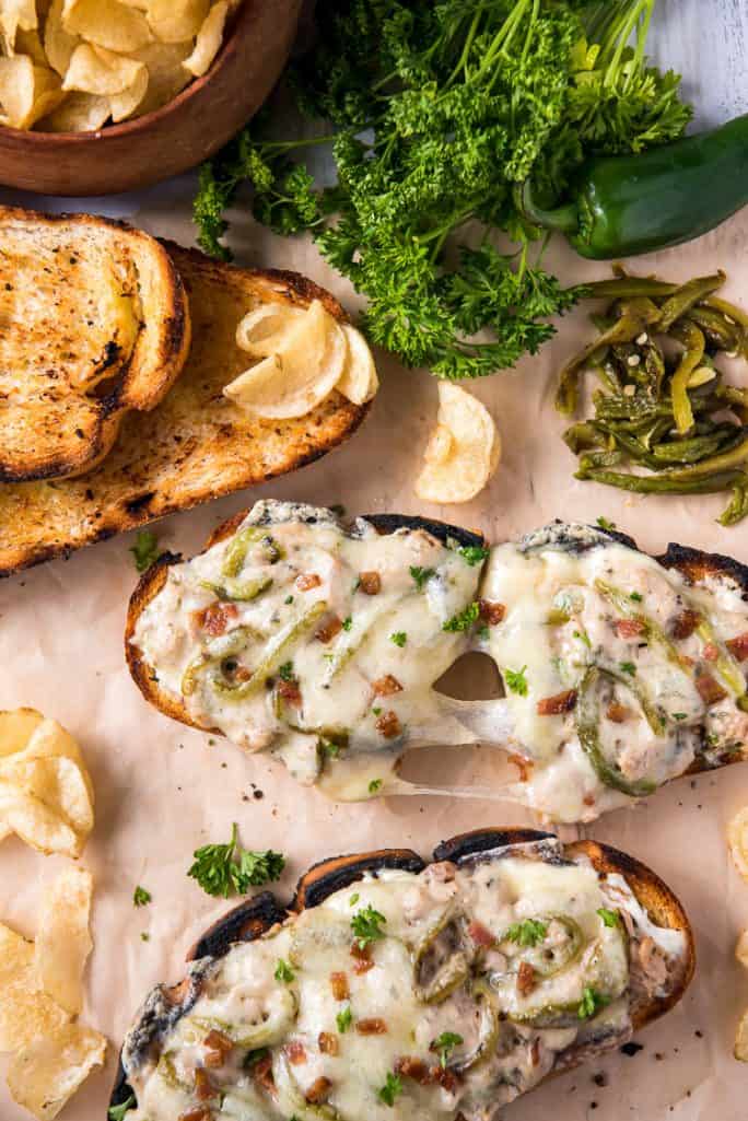 Grilled Jalapeno Popper Tuna Melt • The Crumby Kitchen