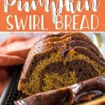 chocolate pumpkin swirl bread