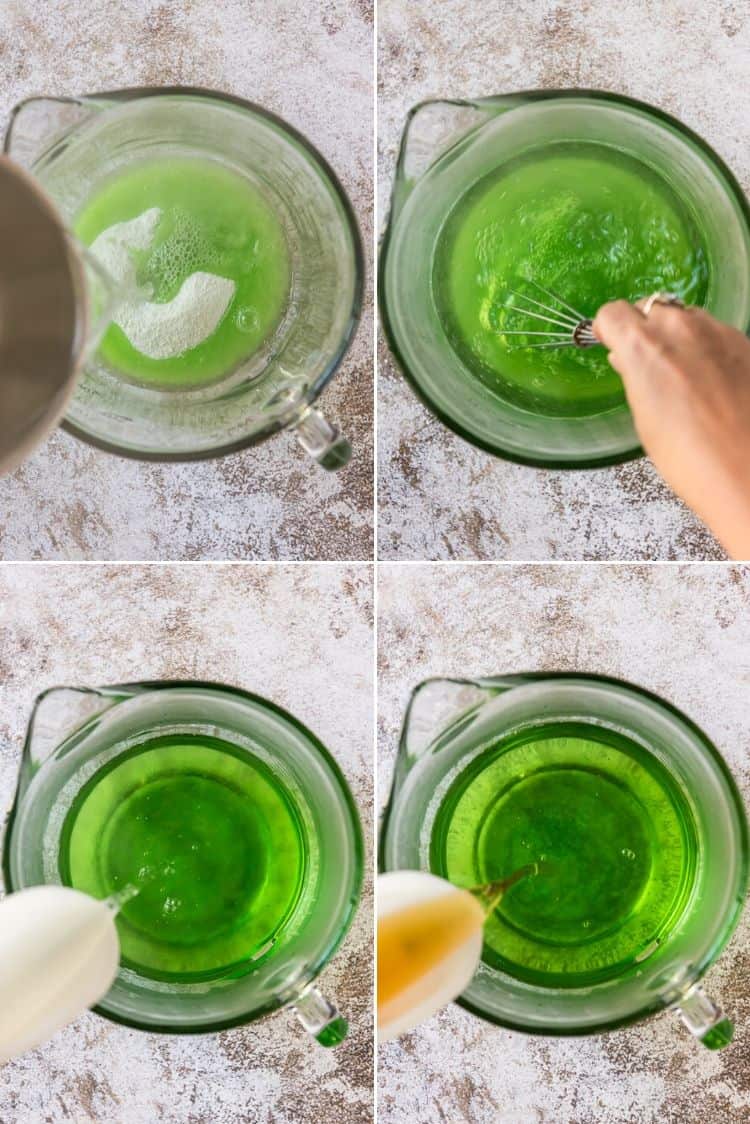 instructional photos on how to prepare alcoholic jello shots