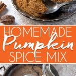 Homemade Pumpkin Spice Mix pin