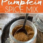 homemade pumpkin spice mix