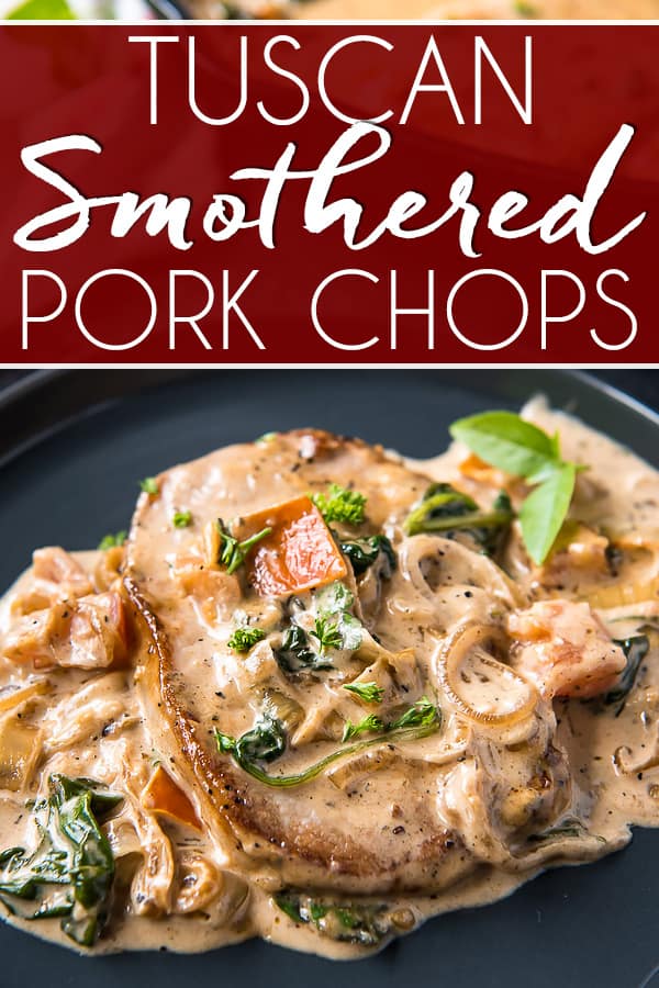 Easy Tuscan Smothered Pork Chops • The Crumby Kitchen
