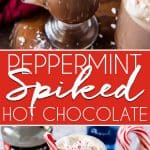 Peppermint Spiked Hot Chocolate pin