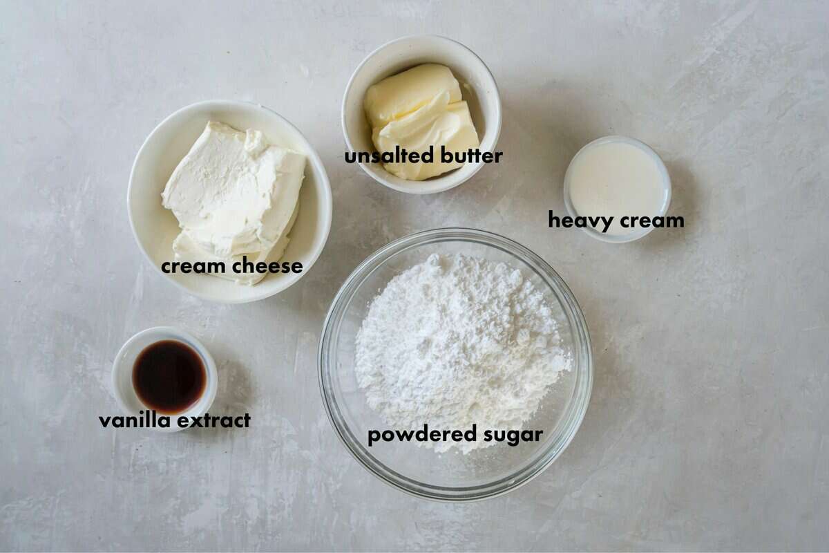 whipped cream cheese frosting ingredients