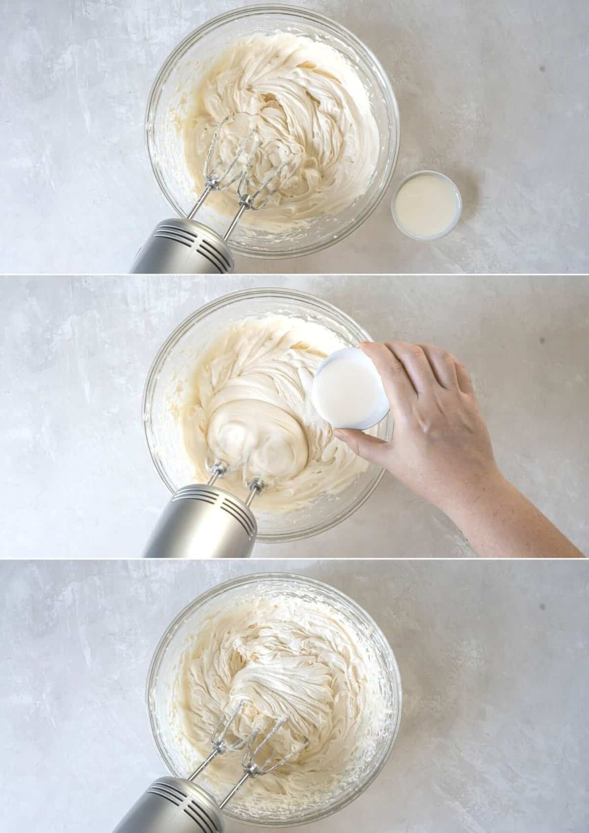 whipped cream cheese frosting steps 3