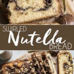 pinnable graphic for nutella bread