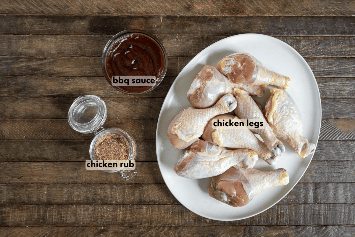 ingredients for smoked chicken legs
