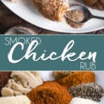 pinnable graphic for smoked chicken rub