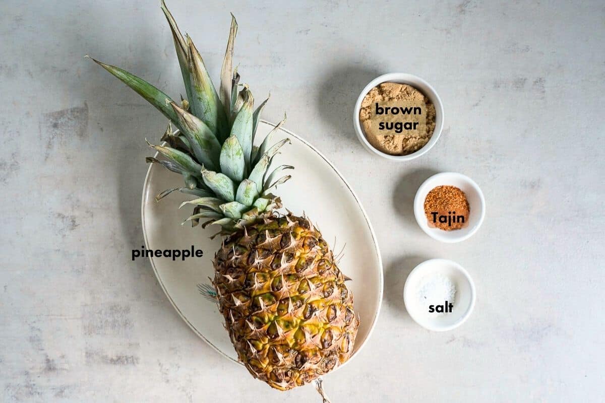 ingredients for smoked pineapple
