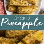 pinnable graphic for smoked pineapple